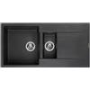 Reginox Amsterdam lavello da cucina, R30967, 15 Amsterdam nero metallico [Lavelli da Cucina > per Base Sottolavello a partire da 80 cm]