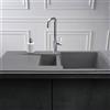 Reginox Amsterdam lavello da cucina, R30974, 15 Amsterdam grigio metallico [Lavelli da Cucina > per Base Sottolavello a partire da 80 cm]