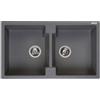 Reginox Amsterdam lavello da cucina, R31018, 20 Amsterdam grigio metallico [Lavelli da Cucina > per Base Sottolavello a partire da 90 cm]