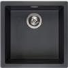 Reginox Amsterdam lavello da cucina, R32312, 40 Amsterdam nero metallico [Lavelli da Cucina > per Base Sottolavello a partire da 50 cm]