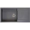 Reginox Amsterdam lavello da cucina, R30813, 540 Amsterdam grigio metallico [Lavelli da Cucina > per Base Sottolavello a partire da 80 cm]