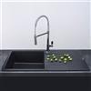 Reginox Harlem lavello da cucina, R31254, 10 Harlem nero metallico [Lavelli da Cucina > per Base Sottolavello a partire da 60 cm]