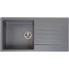 Reginox Harlem lavello da cucina, R31261, 10 Harlem grigio metallico [Lavelli da Cucina > per Base Sottolavello a partire da 60 cm]