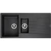Reginox Harlem lavello da cucina, R31292, 15 Harlem nero metallico [Lavelli da Cucina > per Base Sottolavello a partire da 60 cm]