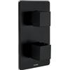 Bossini Aki termostatico, per vasca & doccia, Z00061000073005, Aki nero opaco [Rubinetteria Bagno > Rubinetteria Doccia]