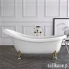 Tellkamp Nostalgia vasca da bagno ovale freestanding, 0100-061-00-01-C/MEWM, Nostalgia bianco opaco [Vasche da Bagno > Vasche da Bagno Freestanding]