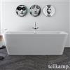 Tellkamp Pura vasca da bagno rettangolare freestanding, 0100-285-00-A/CRWM, Pura bianco opaco [Vasche da Bagno > Vasche da Bagno Freestanding]