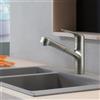 hansgrohe Focus M42 rubinetto da cucina, estraibile, orientabile, 71814800, Focus M42 acciaio inox spazzolato [Rubinetteria da Cucina > Rubinetti da Cucina]