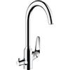 hansgrohe Focus M42 rubinetto da cucina, orientabile, con ingresso per elettrodomestici, 71803000, Focus M42 cromo [Rubinetteria da Cucina > Rubinetti da Cucina]