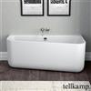 Tellkamp Koeko vasca da bagno a parete con rivestimento, 0100-040-00-AUF/CRWM, Koeko bianco opaco [Vasche da Bagno > Vasche da Bagno a Parete]