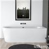 Tellkamp Pio vasca idromassaggio ad angolo con rivestimento, W100-077-00-L-A/CR, Pio bianco lucido [Vasche Idromassaggio > Vasche Idromassaggio ad Angolo]