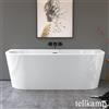 Tellkamp Solitär Wall vasca idromassaggio a parete con rivestimento, W100-255-S0-A/CR, Solitär Wall; Solitär Wall XS bianco lucido [Vasche Idromassaggio > Vasche Idromassaggio a Parete]