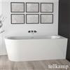 Tellkamp Pio vasca idromassaggio ad angolo con rivestimento, W100-255-00-L-A/CR, Pio bianco lucido [Vasche Idromassaggio > Vasche Idromassaggio ad Angolo]