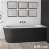 Tellkamp Pio vasca idromassaggio ad angolo con rivestimento, W100-255-S0-L-A/CRWMEB, Pio bianco opaco [Vasche Idromassaggio > Vasche Idromassaggio ad Angolo]