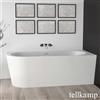 Tellkamp Pio vasca idromassaggio ad angolo con rivestimento, W100-255-S0-L-A/CRWM, Pio bianco opaco [Vasche Idromassaggio > Vasche Idromassaggio ad Angolo]