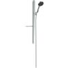 hansgrohe Rainfinity set doccia con asta saliscendi e mensola, 3 tipi di getto, 27672000, Rainfinity cromo/grafite [Rubinetteria Bagno > Set Doccia]