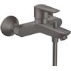 hansgrohe Talis E rubinetto vasca esterno, miscelatore monocomando, 71740340, Talis E nero cromato spazzolato [Rubinetteria Bagno > Rubinetteria Vasca]