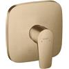 hansgrohe Talis E rubinetto doccia da incasso con miscelatore, 71765140, Talis E bronzo spazzolato [Rubinetteria Bagno > Rubinetteria Doccia]