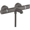 hansgrohe Ecostat rubinetto vasca esterno con termostatico, 13114340, Ecostat nero cromato spazzolato [Rubinetteria Bagno > Rubinetteria Vasca]