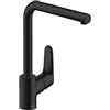 hansgrohe Focus M41 rubinetto da cucina, orientabile, 31817670, Focus M41 nero opaco [Rubinetteria da Cucina > Rubinetti da Cucina]