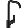 hansgrohe Focus M41 rubinetto da cucina, orientabile, 31820670, Focus M41 nero opaco [Rubinetteria da Cucina > Rubinetti da Cucina]