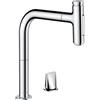 hansgrohe Metris Select M71 rubinetto da cucina, con sBox, estraibile, orientabile, 73818000, sBox Metris Select M71 cromo [Rubinetteria da Cucina > Rubinetti da Cucina]