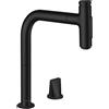 hansgrohe Metris Select M71 rubinetto da cucina, con sBox, estraibile, orientabile, 73818670, sBox Metris Select M71 nero opaco [Rubinetteria da Cucina > Rubinetti da Cucina]