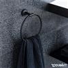 Duravit Starck T anello portasciugamani, 0099474600, Starck T nero opaco [Accessori Bagno > Portasciugamani]