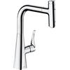 hansgrohe Metris Select M71 rubinetto da cucina, con sBox, estraibile, orientabile, 73817000, sBox Metris Select M71 cromo [Rubinetteria da Cucina > Rubinetti da Cucina]