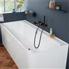 Villeroy & Boch Collaro vasca da bagno ad angolo, con pannello laterale, UBA180COR9CL00VD01, Collaro bianco [Vasche da Bagno > Vasche da Bagno ad Angolo]