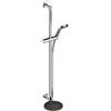 Keuco IXMO SOLO set doccia con asta saliscendi e mensola, 1 tipo di getto, 59587010912, IXMO SOLO cromo/nero grigio [Rubinetteria Bagno > Set Doccia]
