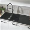 Grohe K500 lavello da cucina, 31647AP0, K500 K500 granito nero [Lavelli da Cucina > per Base Sottolavello a partire da 80 cm]