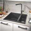 Grohe K500 lavello da cucina, 31648AP0, K500 K500 granito nero [Lavelli da Cucina > per Base Sottolavello a partire da 60 cm]
