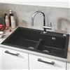 Grohe K500 lavello da cucina, 31649AP0, K500 K500 granito nero [Lavelli da Cucina > per Base Sottolavello a partire da 90 cm]