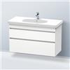 Duravit DuraStyle mobile con lavabo D-Code, 2 scomparti estraibili, 03421000002+DS648501818, DuraStyle; D-Code [Mobili da Bagno > Mobili con Lavabo Integrato]