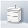 Duravit DuraStyle mobile con lavabo D-Code, 2 scomparti estraibili, 03426500002+DS648301818, DuraStyle; D-Code [Mobili da Bagno > Mobili con Lavabo Integrato]