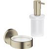 Grohe Essentials dispenser per sapone, 40369EN1+40394EN1, Essentials [Accessori Bagno > Portasapone]