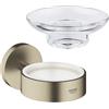 Grohe Essentials portasaponetta, 40369EN1+40368001, Essentials [Accessori Bagno > Portasapone]