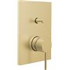 Herzbach Design iX PVD rubinetto vasca da incasso, miscelatore monocomando, 21.130305.2.41, Design iX PVD brass steel [Rubinetteria Bagno > Rubinetteria Vasca]