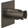 Herzbach Design iX PVD supporto per doccetta, 21.994100.2.40, Design iX PVD black steel [Rubinetteria Bagno > Doccette / Supporti]
