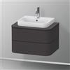Duravit Happy D.2 mobile per top, 2 scomparti estraibili, HP496008080, Happy D.2 [Mobili da Bagno > Mobili Lavabo]