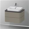 Duravit Happy D.2 mobile per top, 2 scomparti estraibili, HP496009292, Happy D.2 [Mobili da Bagno > Mobili Lavabo]