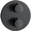 Herzbach DEEP rubinetto doccia da incasso con termostatico, 23.500550.1.12, DEEP; DEEP BLACK; DEEP GREY; DEEP WHITE; SIRO; SIRO BLACK; SIRO GREY; SIRO WHITE; SIRO PVD GOLD; Design New; Memo; Nano; Ventura nero opaco [Rubinetteria Bagno > Rubinetteria …