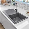 Villeroy & Boch Siluet 60 lavello da cucina, 333601I4HL1, Siluet 60 grafite [Lavelli da Cucina > per Base Sottolavello a partire da 60 cm]