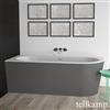 Tellkamp Pio vasca idromassaggio ad angolo con rivestimento, W100-255-S0-R-A/WMWMCM, Pio bianco opaco [Vasche Idromassaggio > Vasche Idromassaggio ad Angolo]