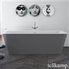 Tellkamp Pura vasca da bagno rettangolare freestanding, 0100-285-00-A/CRWMCM, Pura bianco opaco [Vasche da Bagno > Vasche da Bagno Freestanding]