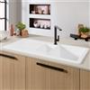 Villeroy & Boch Siluet 60 R lavello da cucina, 333701RWHL1, Siluet 60 R stone white [Lavelli da Cucina > per Base Sottolavello a partire da 60 cm]