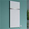 Corpotherma Aluminium riscaldamento a infrarossi, con portasciugamani, IRA600600400+IRZ003, Aluminium bianco/alluminio [Radiatori > Riscaldamento a infrarossi]