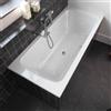 Riho Dola vasca da bagno rettangolare, con troppopieno rotondo L: 170 La: 75 cm, B047001005, Dola bianco [Vasche da Bagno > Vasche da Bagno Rettangolari]