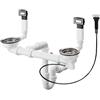 hansgrohe S71 set di scarico e troppopieno per azionamento automatico, 43932800, D13-11 S71 [Lavelli da Cucina > Accessori per Lavelli da Cucina]